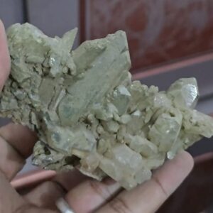 Chlorite included Quartz crystals bunch