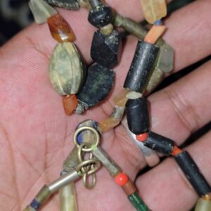 Antique natural stone necklace