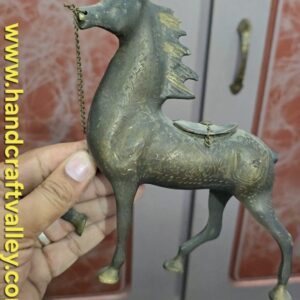 Ancient bronze standing horse